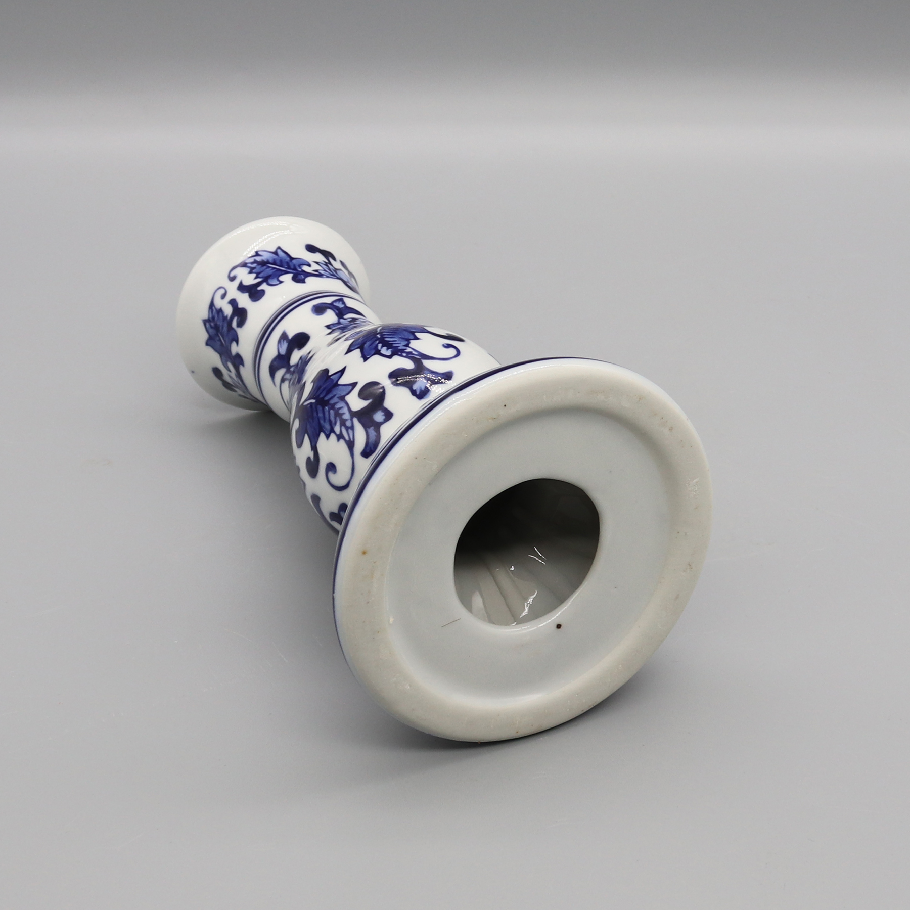 Ceramic Candle Holder, Blue and White Ceramics, Table Accessory