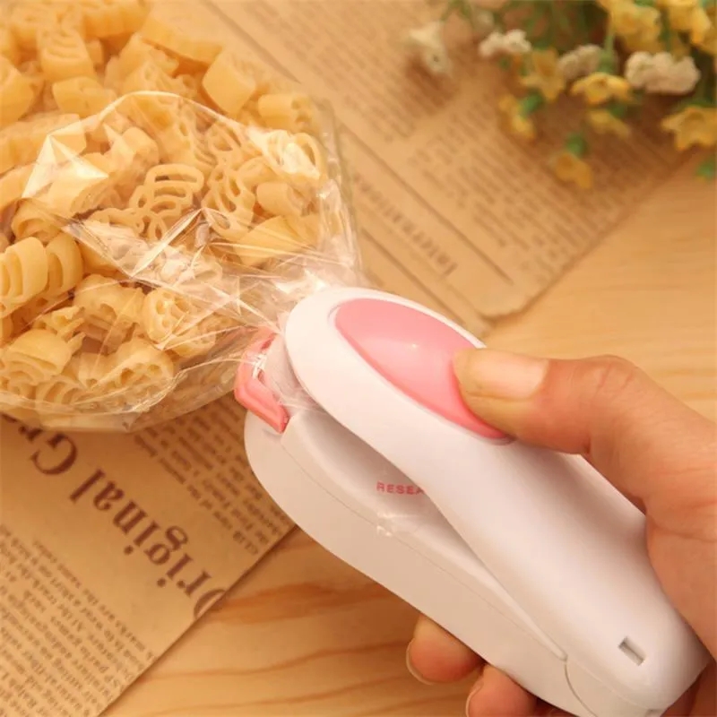 Vacuum Food Sealer Mini Portable Heat Sealing Machine Impulse bag Sealer Machine Poly Tubing Plastic Bag Sealing Machine