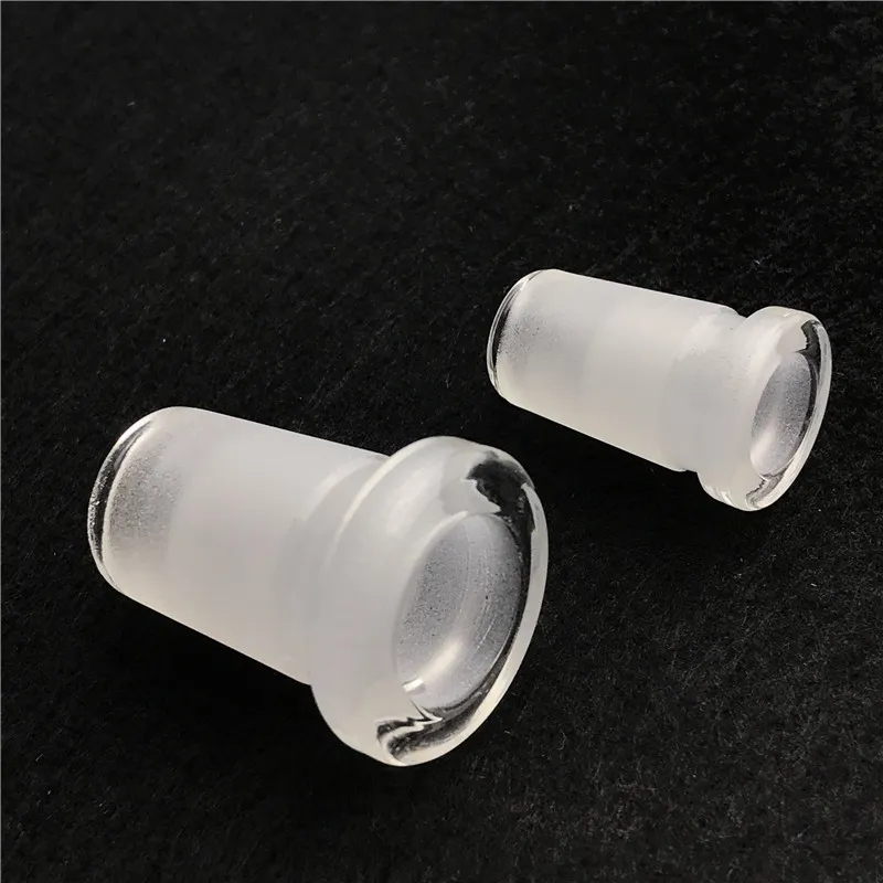 Mini Adaptateur en Verre 10mm Femelle à 14mm Mâle Pipes à Fumer 18mm Deux Styles Forsted Bouche Joint Fumée Eau Bong Adaptateurs En Ventes