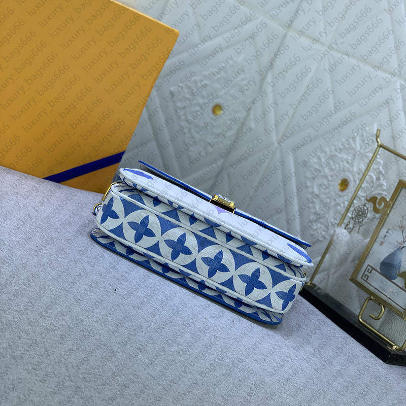Högkvalitativa tvärkroppsväskor prägla blomma lyxiga messenger väskor klassiska axelpåsar äkta läder designer väskor kvinna handväska koppling väskor plånbok handväska dam