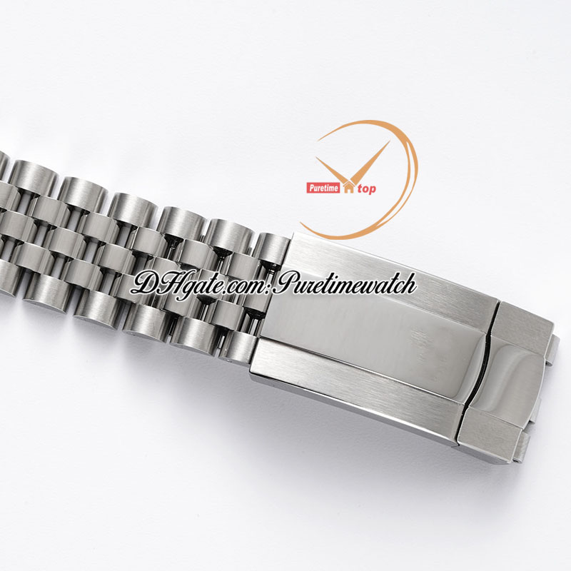 Clean Factory CF 126234 VR3235 Automatyczne zegarek unisex męskie zegarki dla kobiet 36 Fled White Roman Dial 904L Jubileesteel Bransoletka Super wersja PuretimeWatch 0026