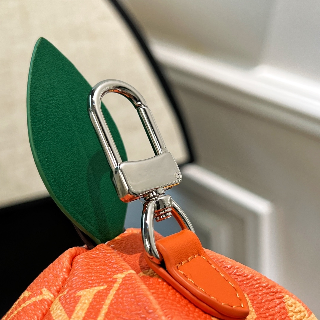 Luxury Bags Women Key Wallets Orange Lemon Letter Coin Purses Keychain Designer Brand Female Orange Pouch Zipper Purses Mens Shoulder Bags Keychain Charms Pendant
