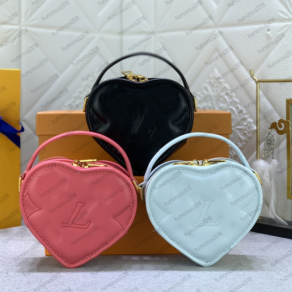 Designers  My Heart Pouch Love package Chain Bag Woman Embossed Leather messenger bag Adjustable strap Commuting Bag M81893