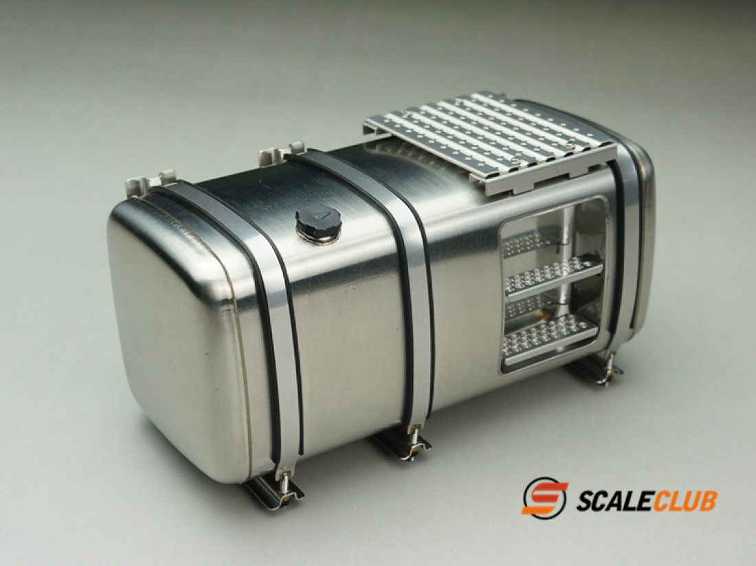 Scaleclub modèle 1/14 tête de traînée tête de boue remorque réservoir de carburant en métal avec pédale pour Tamiya Lesu Rc camion remorque benne