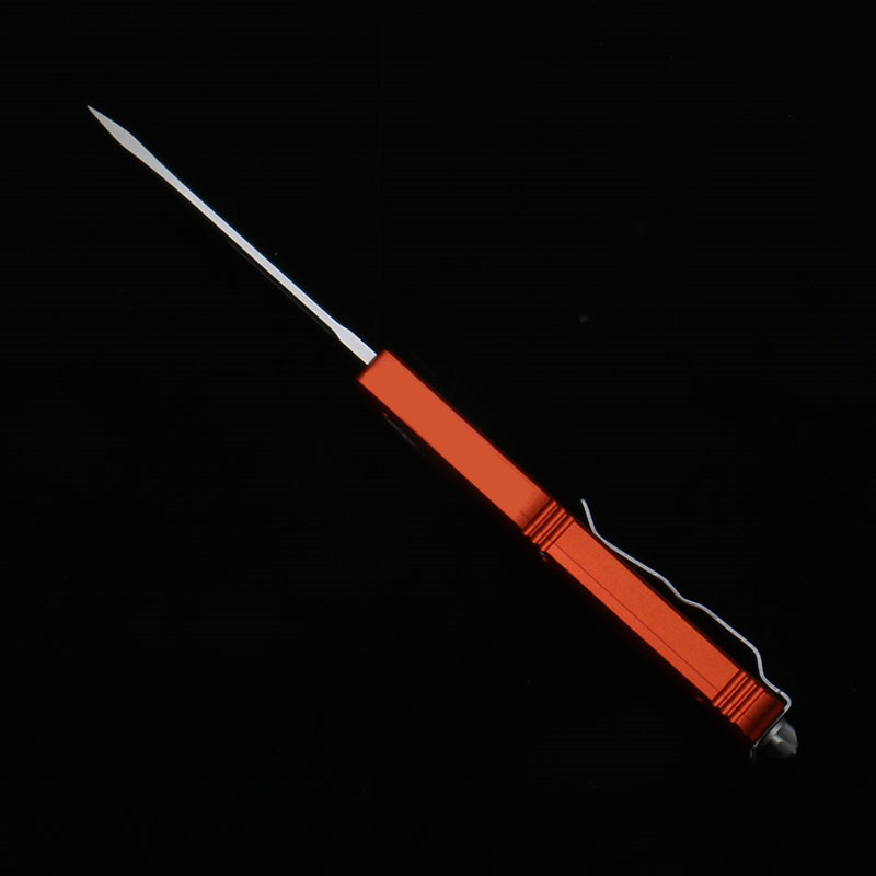 MT Orange Taktisches Taschenmesser, CNC 6061-T6, Griff aus Luftfahrt-Aluminiumlegierung mit hoher Härte, Steinwäsche, D2-Klinge, Outdoor-Camping, EDC-Werkzeug, italienischer US-Stil