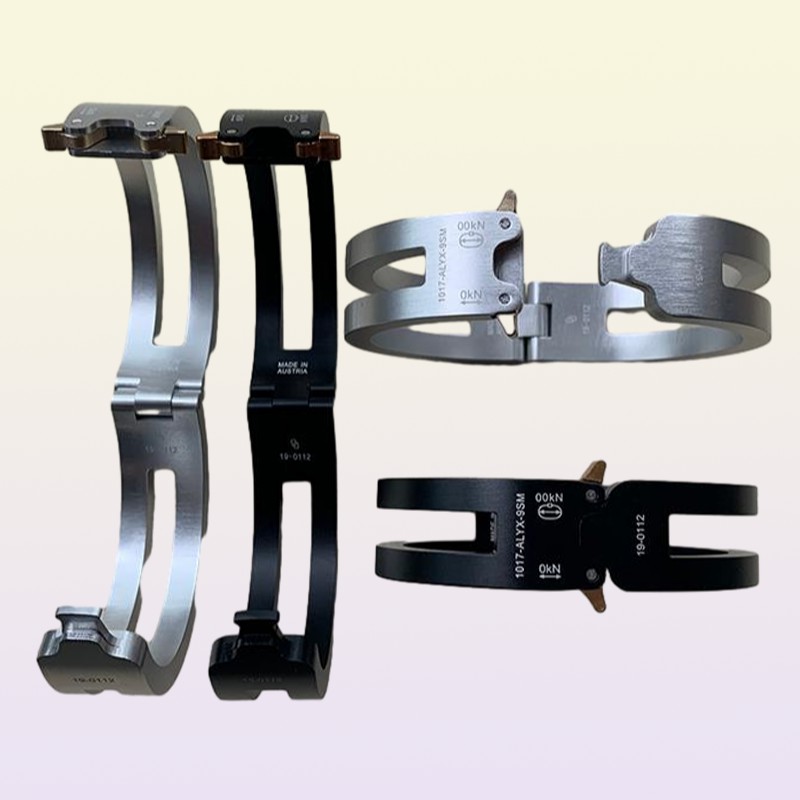 Top Version 1017 ALYX 9SM Rollercoaster Track Alloy Bracelet Aluminium 11 High Bangle5536417