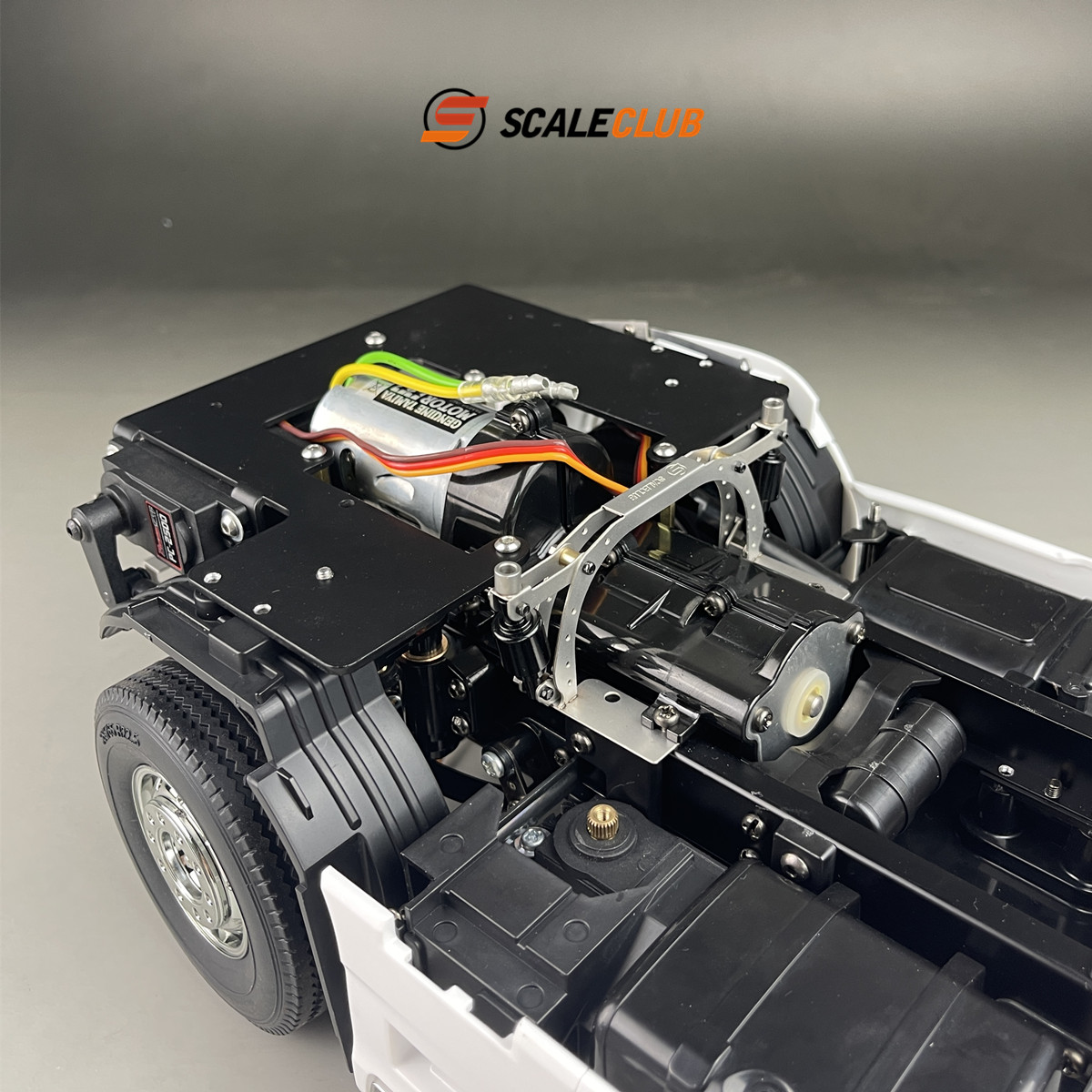 SCALECLUBモデル1/14 SCANIA 770Sアップグレード2階バージョンフロアプレートステアリングラック用タミヤLESU RCトラックトレーラー