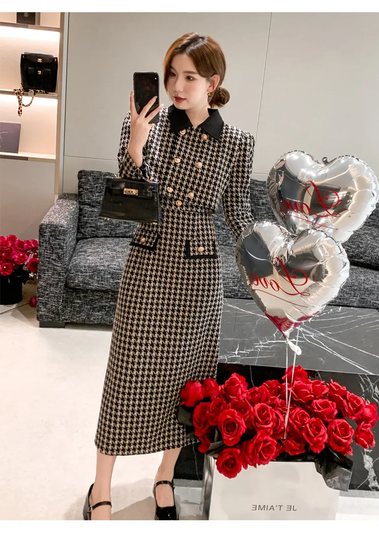 Two Piece Dress Temperament Small Fragrance Style Two Piece Set Women