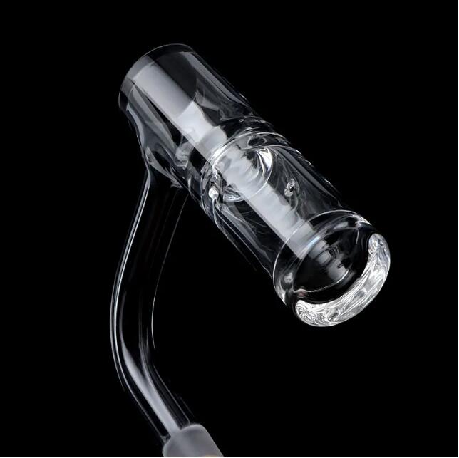 Volledig gelaste afgeschuinde rand Highbrid Auto Spinner Roken Quartz Banger met twee draaiende gaten 20 mmOD Naadloze Terp Slurper Nails voor glazen waterpijpen Dab Rigs