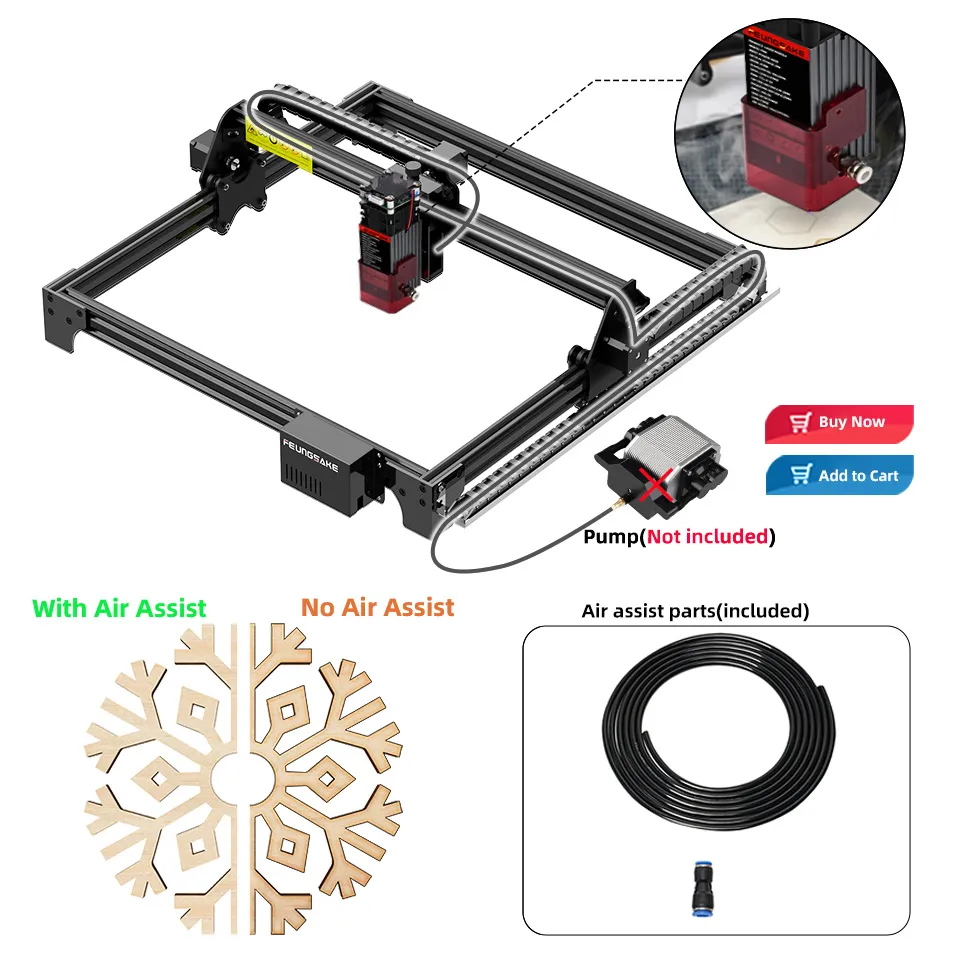 Máquina de corte e gravação a laser 160w, assistente de ar, cortador de madeira, compensado, 90w, gravador a laser para gravação em metal e vidro