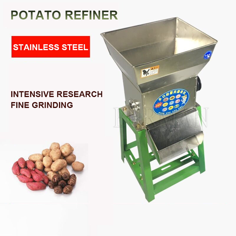 Machine électrique de broyage de pommes de terre en acier inoxydable, raffineur humide d'amidon de patate douce