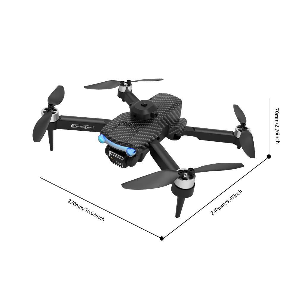 Drone XT204 pour éviter les obstacles, courant sombre aérien, pliable sans balais, 480p HD, double objectif, photographie aérienne professionnelle, UAV