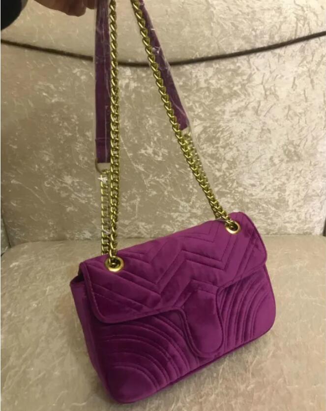 Designer Velvet Handbag Women's Shoulder Bag Designer Handbag Handbag Chain Fashion Multi color Shoulder Bag