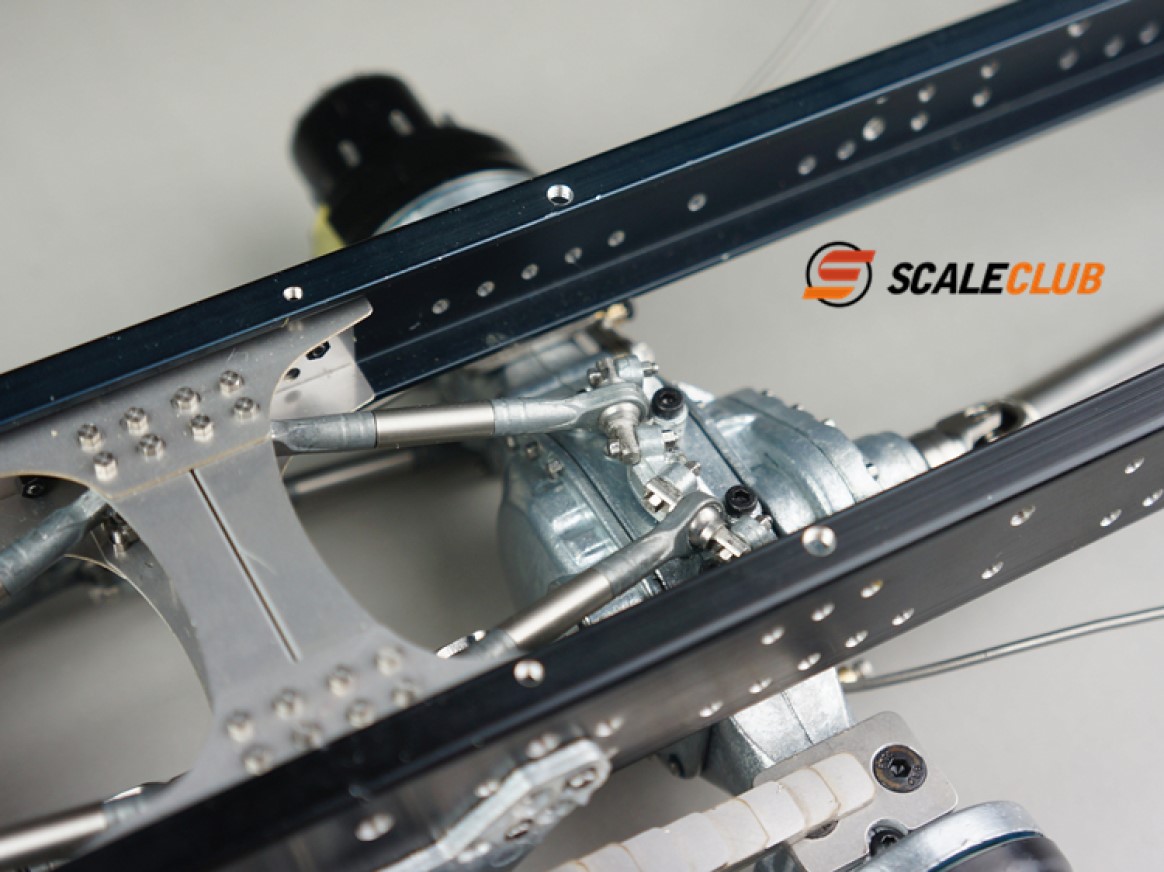 Scaleclub Modell Für Tamiya 1/14 Traktor Schlamm Kopf Simulation Metall Zwei-achsen Hinterradaufhängung Qianqiu Suspension