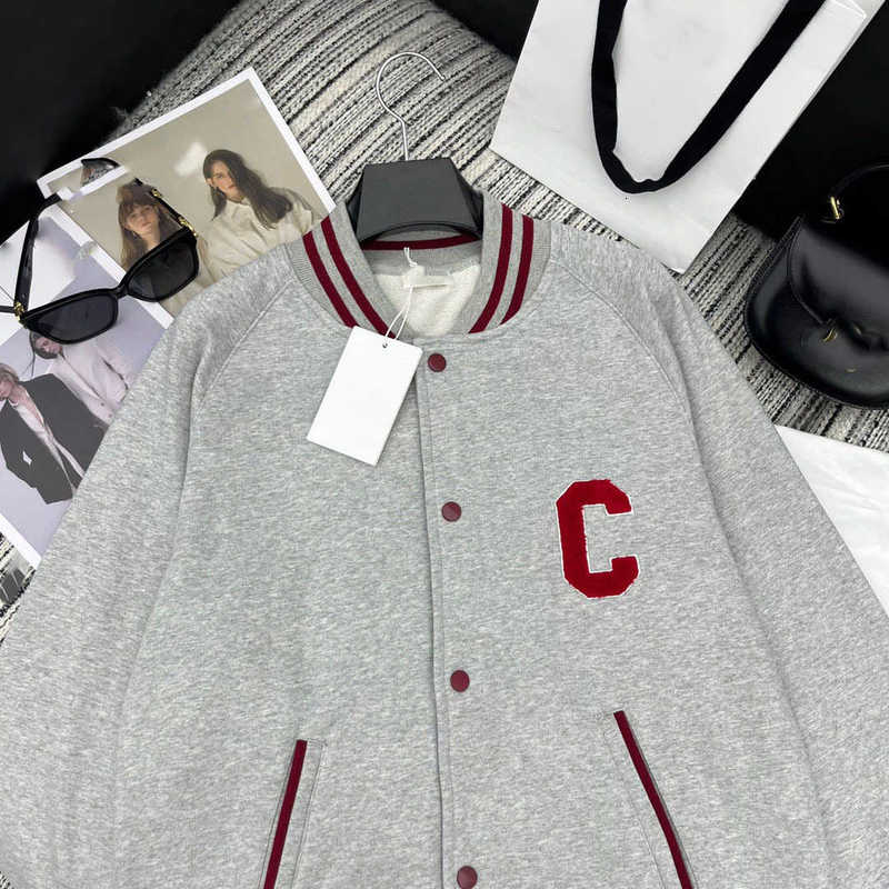 Jaquetas femininas designer 2023 outono novo cel Nanyou alta configuração e redução de idade em torno do pescoço único breasted casual conforto contraste thread baseball jersey 7jc6