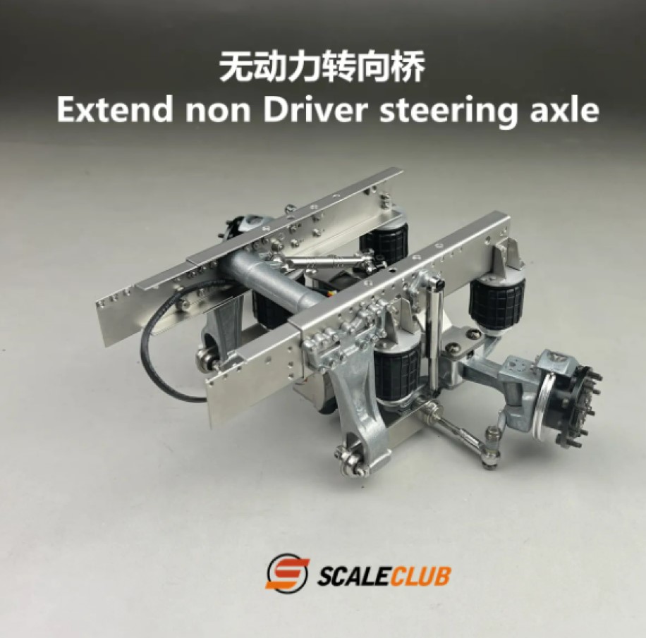 Scaleclub Modello 1/14 Trattore Camion Pesante Traino SLT Aggiornamento Esteso Assale Posteriore Sterzo Sollevatore Tamiya Lesu Rc Camion Rimorchio