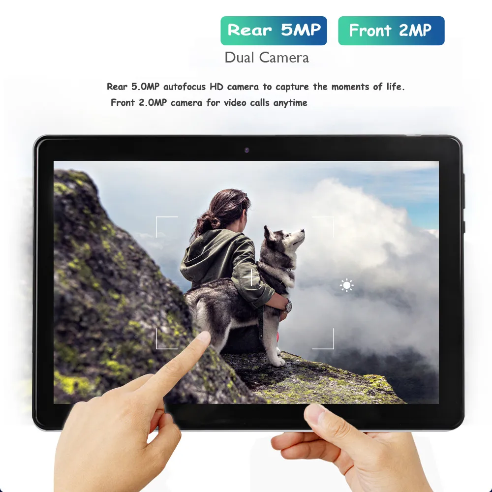 BDF HOT SPRZEDAŻ 10.1 -calowy tablet PC System Android Google Play Octa Core Bluetooth Wi -Fi 3G Tablety telefoniczne