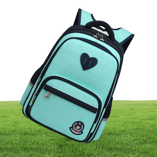 Fengdong Primary School Girls Backpack 610y Elementary Elementary Book Bag Sac Kids Green Purple Blue School Backpack Enfants Bag 200913338870