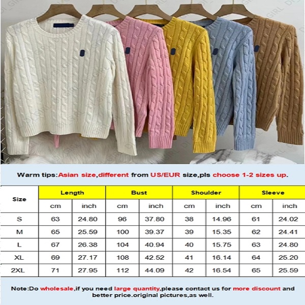 Womens Knitted Sweaters Designer Pullover Small Horse Embroidery Long Sleeve Sweater Autumn Winter Fashion Casual Slim Knitted Top S-2XL di_girl Di_girl