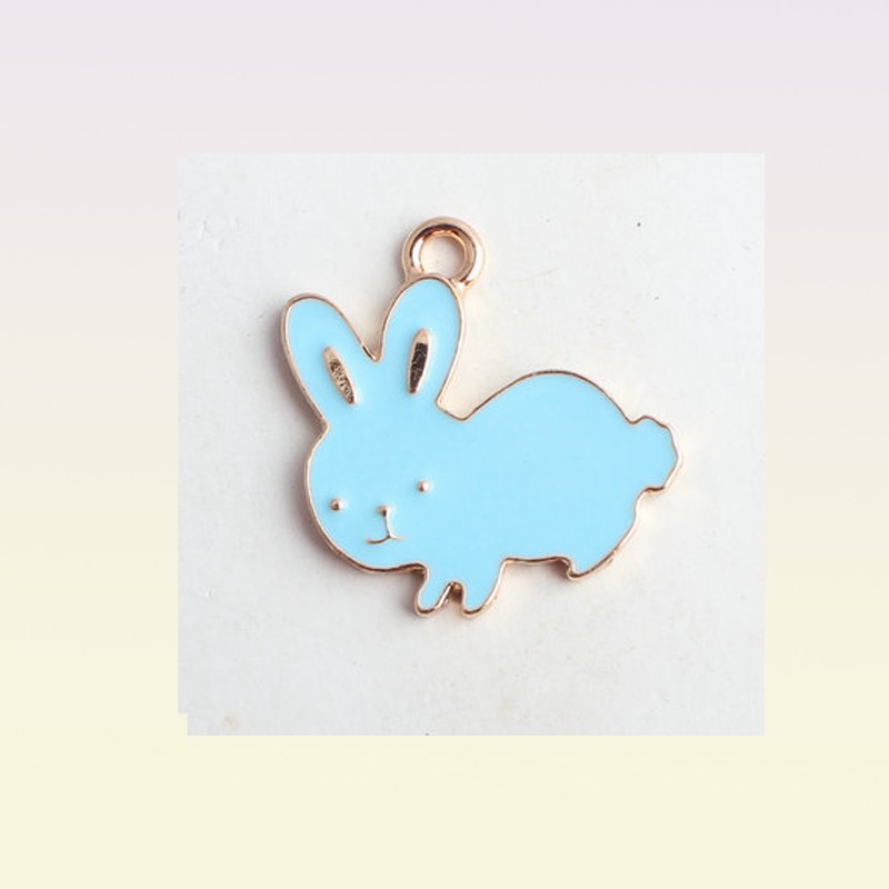 Newest Kawaii Animal Pendant Charms 2324mm Gold Tone Plated Oil Drop Cute Earring Necklace Ornament Pendants9651118