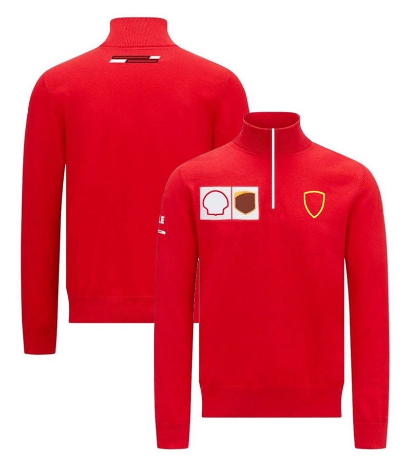 Uniforme de l'équipe F1, combinaison de course à semi-fermeture éclair pour hommes et femmes, grande taille, manteau de sport de loisirs personnalisé à manches longues