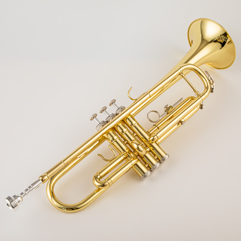 Gemaakt in Japan kwaliteit 4335 Bb Trompet B Platte Messing Verzilverd Professionele Trompet Muziekinstrumenten met Lederen Case
