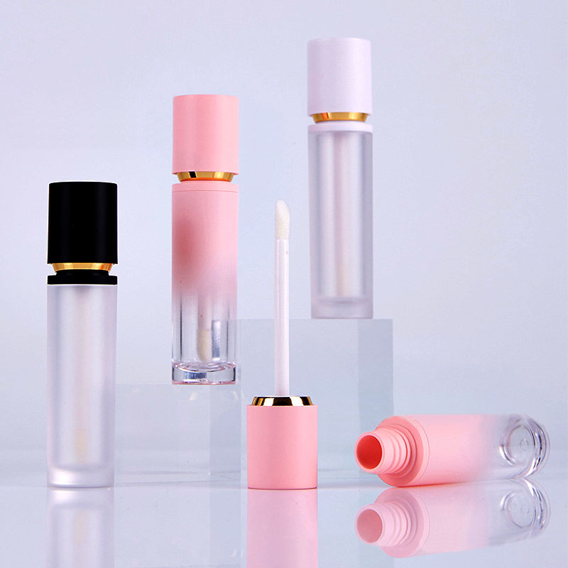 Tubes vides de brillant à lèvres en plastique, conteneurs d'emballage cosmétique de 8ml, Tube de baume à lèvres avec couvercles de brosse