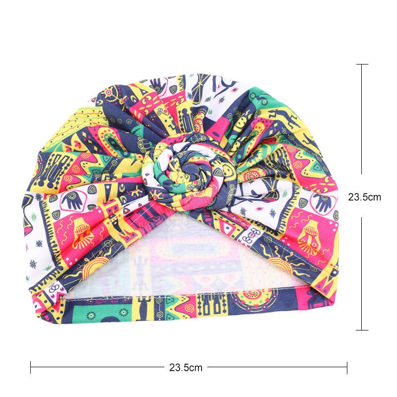 2 pièces/ensemble maman et moi chapeau Turban musulman motif de noeud africain imprimé tissu Bonnet filles nouveau-né Turban torsion noeud bandeau