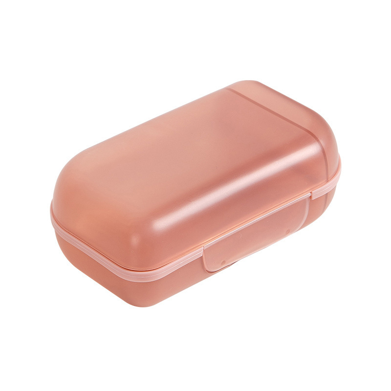 Portable Travel Hiking Soap Box Case Dish Container Savers Holder Dishes Organizer Waterproof Leakproof Shower Bathroom Outdoor Camping Gym Business Trip HW0100