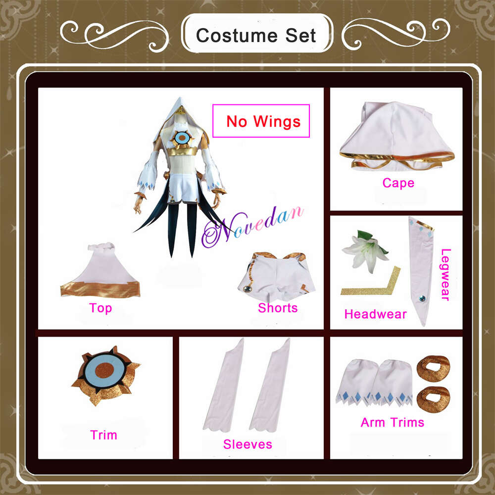Genshin Impact Venti dieu Cosplay Costume Mondstadt vent Venti Archon Cosplay jeu Costume uniforme aile d'ange Halloween Costumecosplay