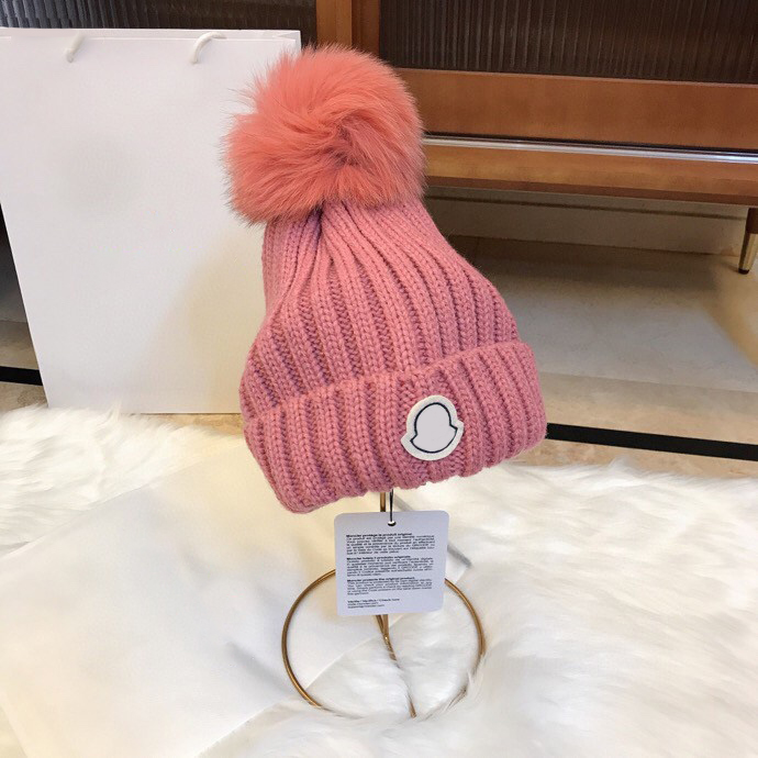 Beanie Moda Tasarımcı Kış Örme Beanie Erkekler Casquette Kadın Bonnet Fox Saç Yün Şapka En Kalite Sıcak Sahte Kürk Pom Beanies Caps 18 Renk Hediye 117731