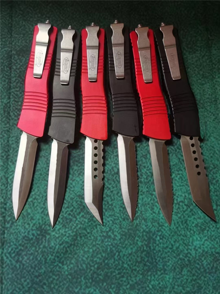 Mirco Tech Great Dragon Sword Automatic Knife D2 Steel Blade Aviation Aluminum Handle Camping Outdoor Self Defense Tactical Combat Knives EDCポケットツール