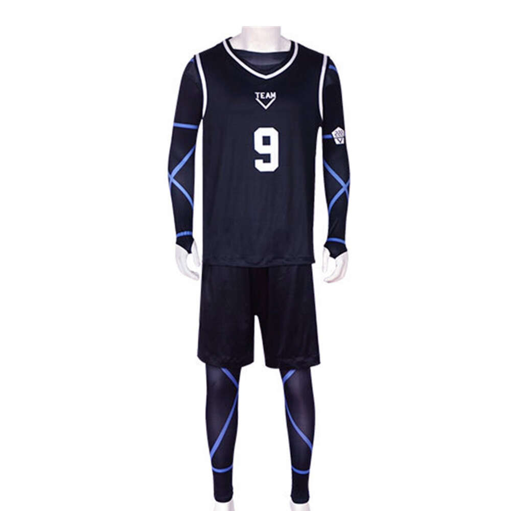 Costume de Cosplay Anime Blue Lock Reo Mikage, combinaison, maillot de Football, uniforme de body, vêtements d'halloween