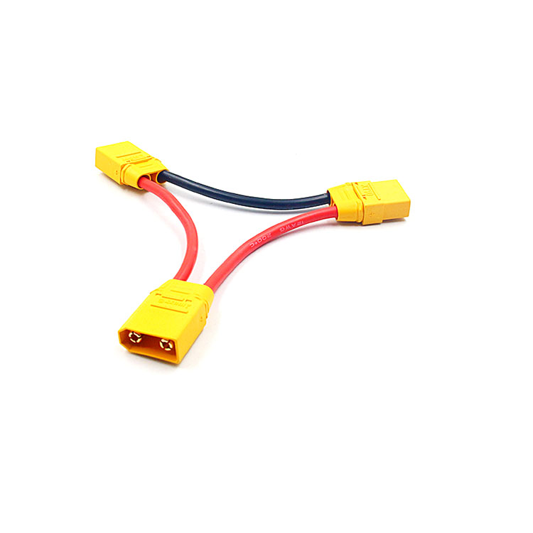 Anti Sparks XT90-S In Series Connector Adapter Wire Battery Harness XT90 Series Cable 10AWG 100mm Lead For RC Battery