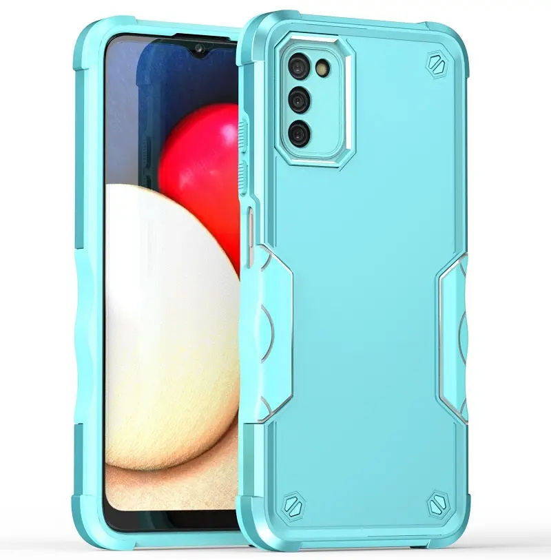 TPU + PC Hard Armor Mobile Phone Case Dissipação de Calor Dentro da Capa do Telefone Para Samsung Galaxy A73 A03 A02S Dual Layer Case