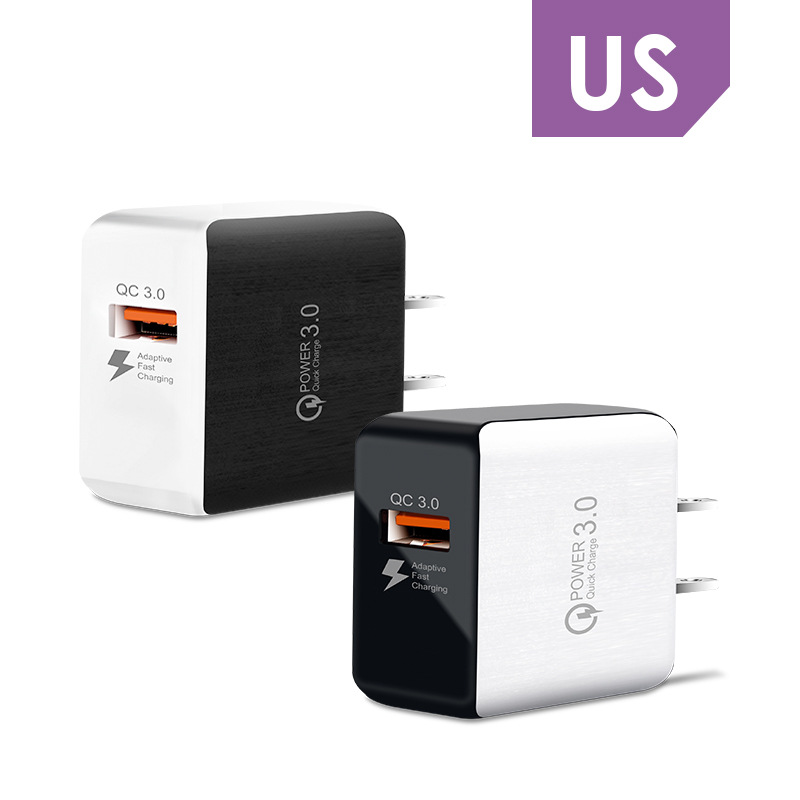 QC 3.0 Fast Wall Charger USB Quick Chargers US EU Plug adapter for iPhone 12 13 14 pro Samsung S10 S9 xiaomi power plug