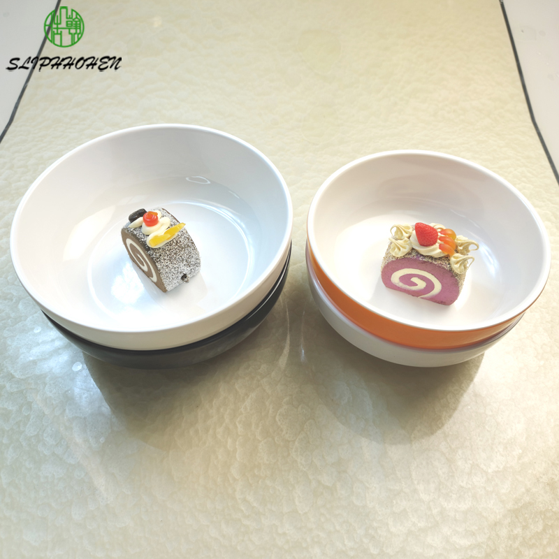 Round 100% Melamine Noodle Bowl Dining Utensils Imitation Porcelain Tableware Restaurant Dinnerware