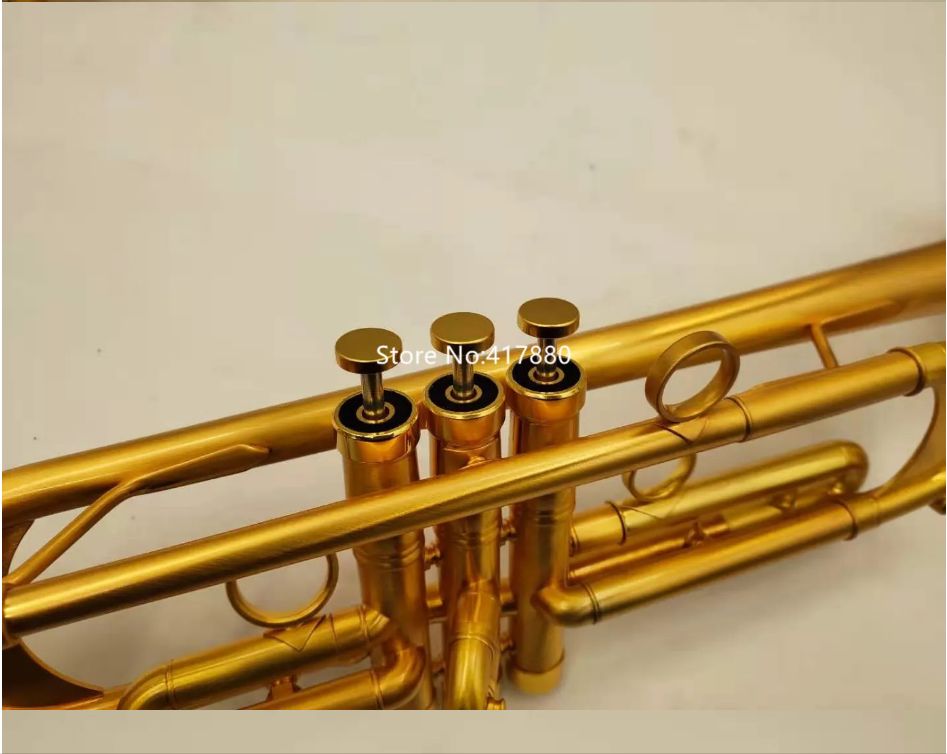 High Quality Bb Trumpet Yellow Brass Bell Professional Musical instrument With Case 