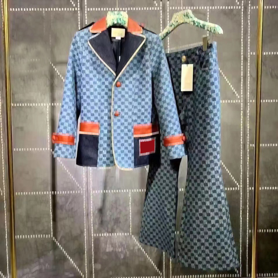 luxe designer blazer damesjas past kleding G letters lente klassieke vrijgegeven tops