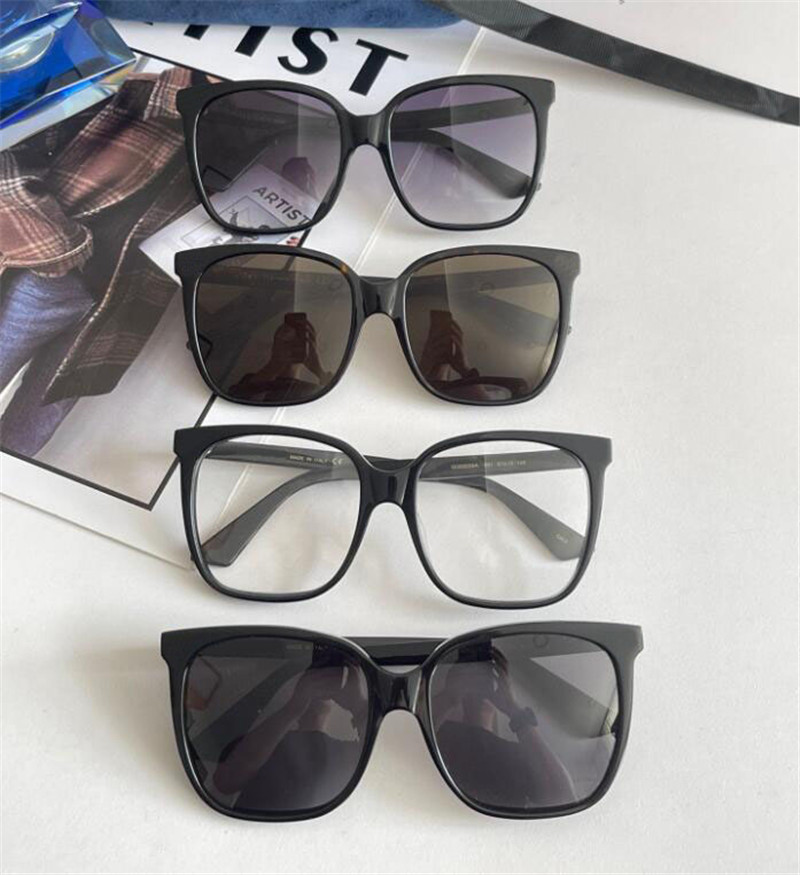Nieuwe mode-ontwerp oversized vierkante zonnebril 0022SA klassiek acetaatframe eenvoudige en populaire stijl uv 400-beschermingsbril