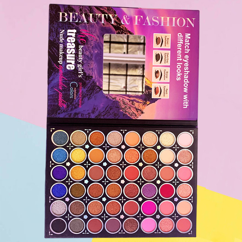 Long Lasting Waterproof Matte Shimmer Eyeshadow Palette Makeup Easily Blendable Highly Pigmented Eye Shadow Pallet for Women Beauty Cosmetics