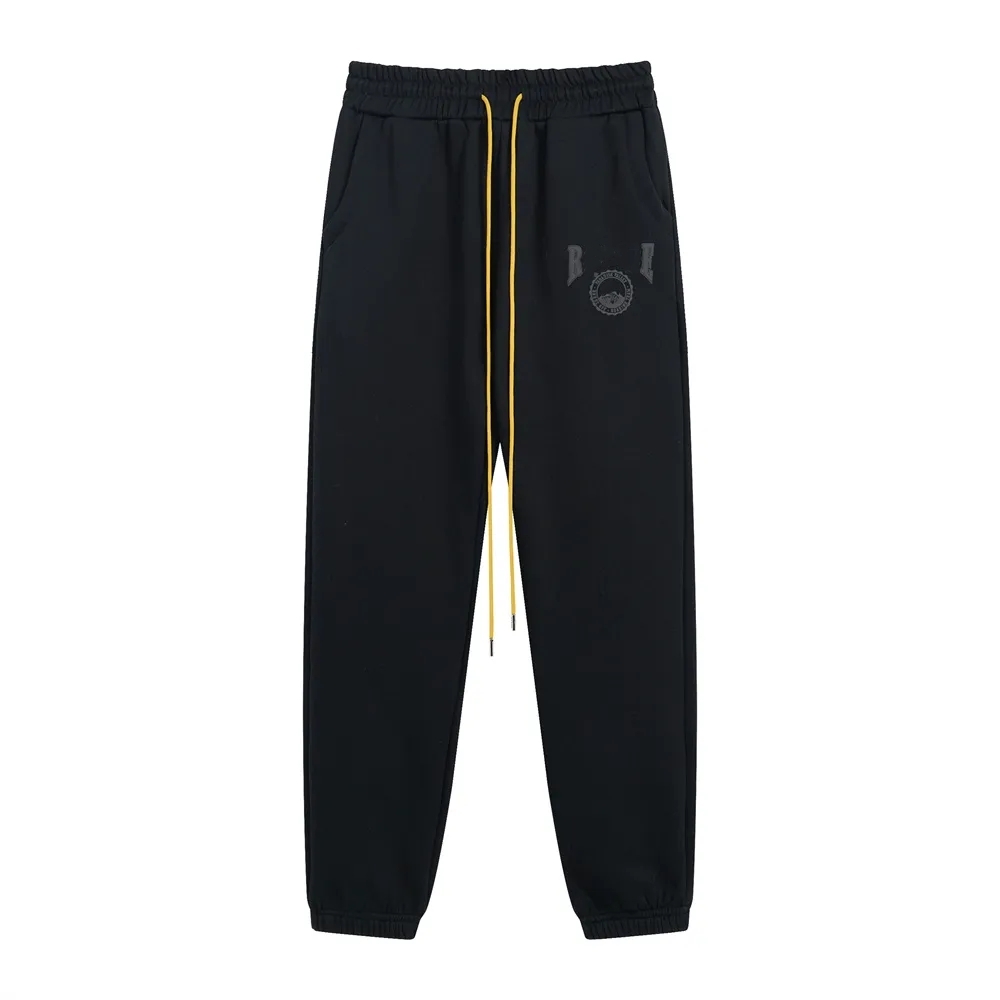 GL Pantalon Hommes Femmes Oversize Meilleure Qualité Streetwear Neutre Jogging Pur Coton Lettre Décontractée Imprimé Tout-Match Style Classique Printemps Automne Mode