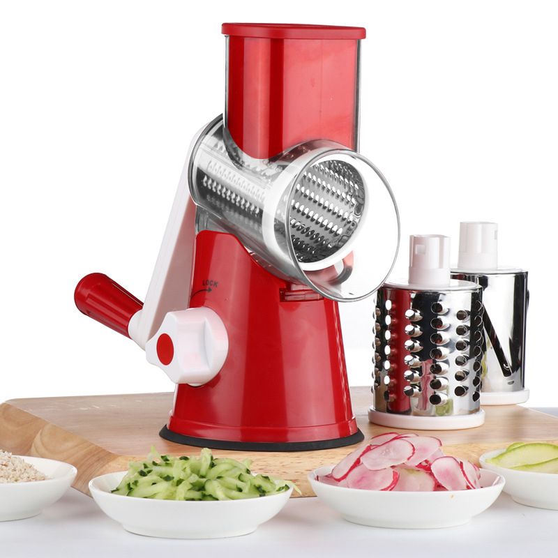 Restaurang Hushåll Handrulle Vegetabilisk Cutter Cheese Crusher Kitchen Gadget Multifunktionellt slippulverpotatis torkar