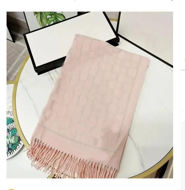 Designer Wool Scarf For Women and Men with Tassel Classic Scarves Pashmina Luxury Winter Warm Scarf Cashmere Fashion Shawl Jacquard Design Classic Letter Shawl