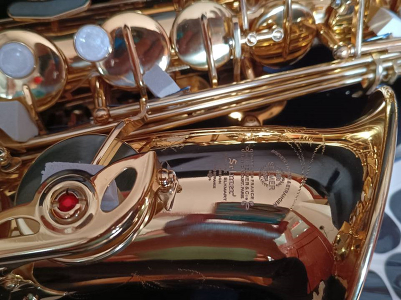 Mark VI Alto Saxophone عالية الجودة ساكس ساكس الموسيقية الموسيقية الأزرار ساكس لؤلؤة مطلي بالذهب مع العلبة