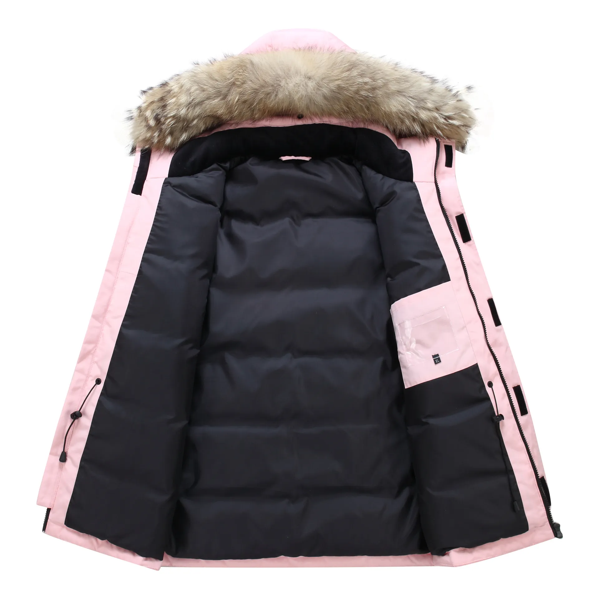Down jacket men`s medium length winter new Canadian style overcame lovers` working clothes thick goose down jacket men clothing