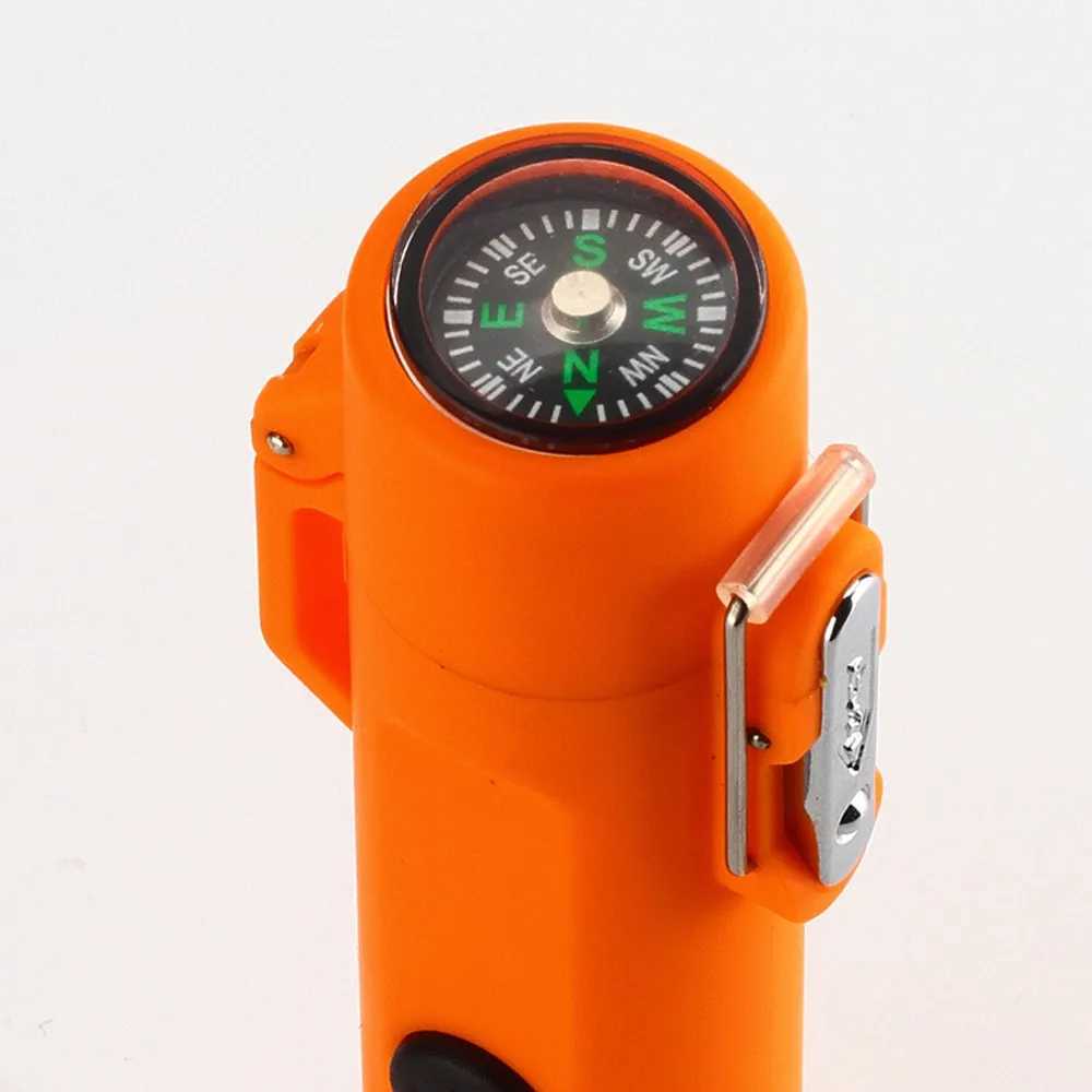 Tändare IP56 Vattentät Dual Arc Electric Lighters Portable Lanyard Outdoor Camping Vandlampan Compass RECHARGABLE USB Tändare SZ06