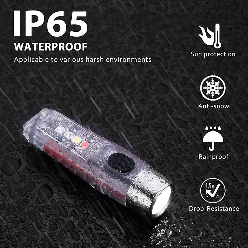 610 Lumens Mini KeyChain LED S12 Plus Flashlight Super Bright Portable Torch 11 -lägen IP65 Vattentät nödsituation