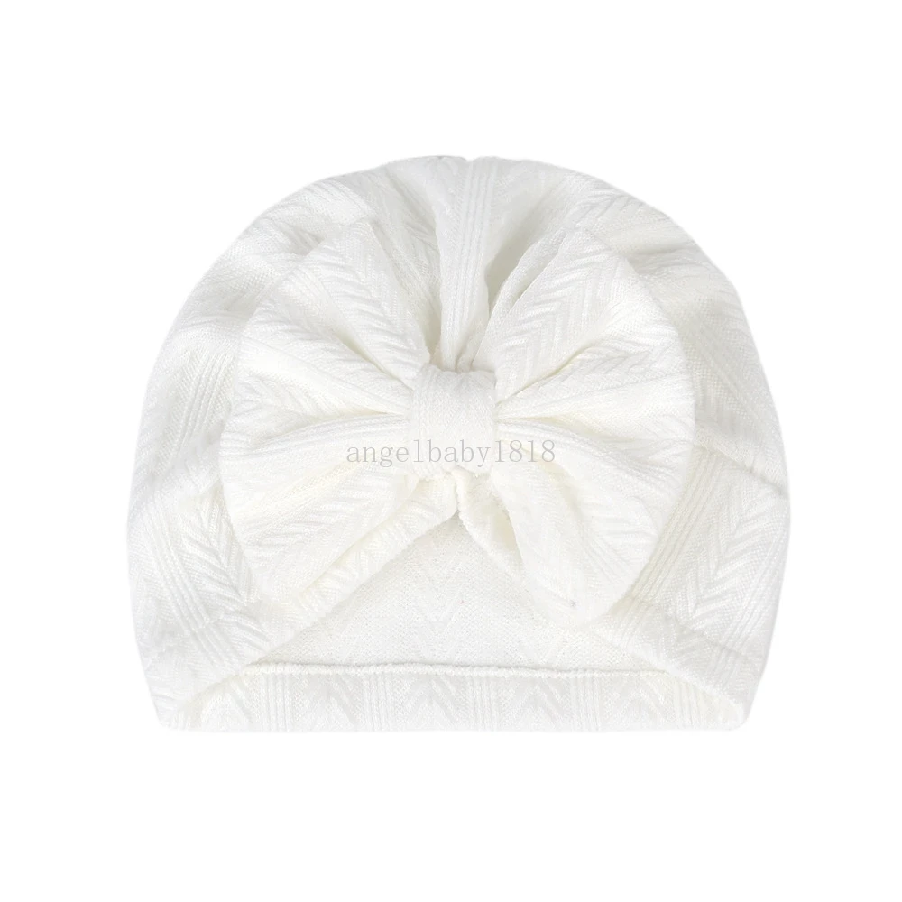 Bébé filles chapeau avec disque fleur nouveau-né infantile tout-petits bonnets casquettes chapeaux enfants noués Turbans bandeau casquette chaude