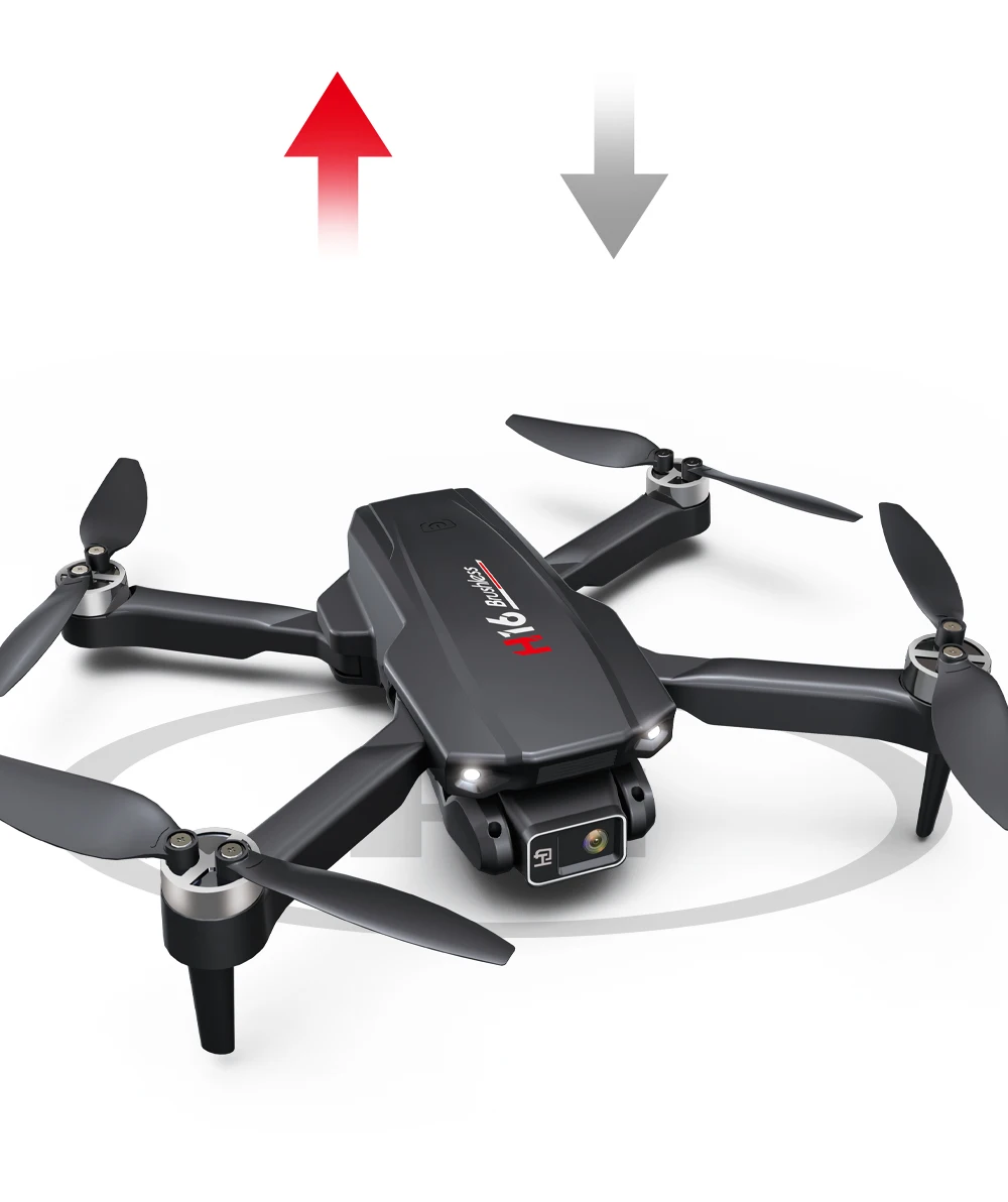 Kbdfa h16 drone 4k, câmera dupla de alta definição, motor sem escova, quadricóptero rc, fluxo óptico, presente de helicóptero